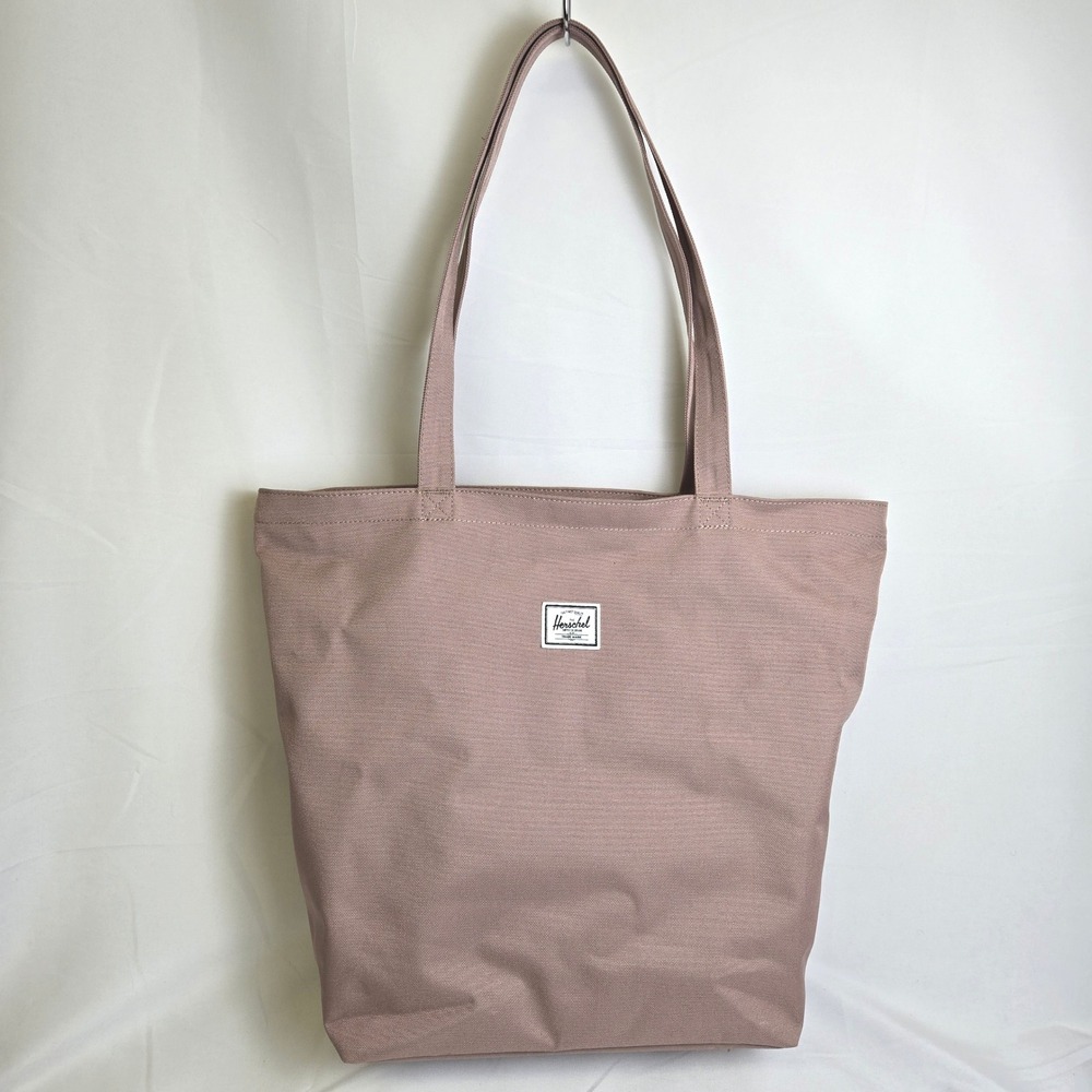 Herschel Supply Co. Mica Classic Tote Bag Ash Rose Pink Zip Top 18"x15" READ